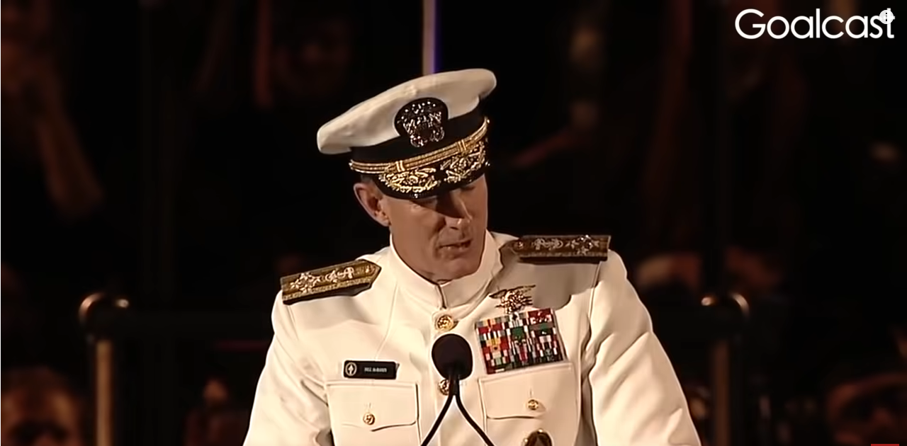 admiral mcraven commencement speech make your bed