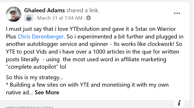 Yt evolution user testimonials
