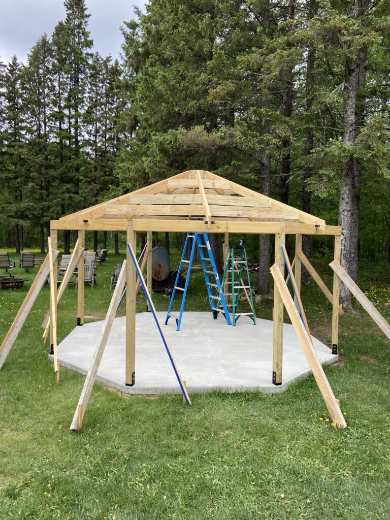 octagon gazebo structure