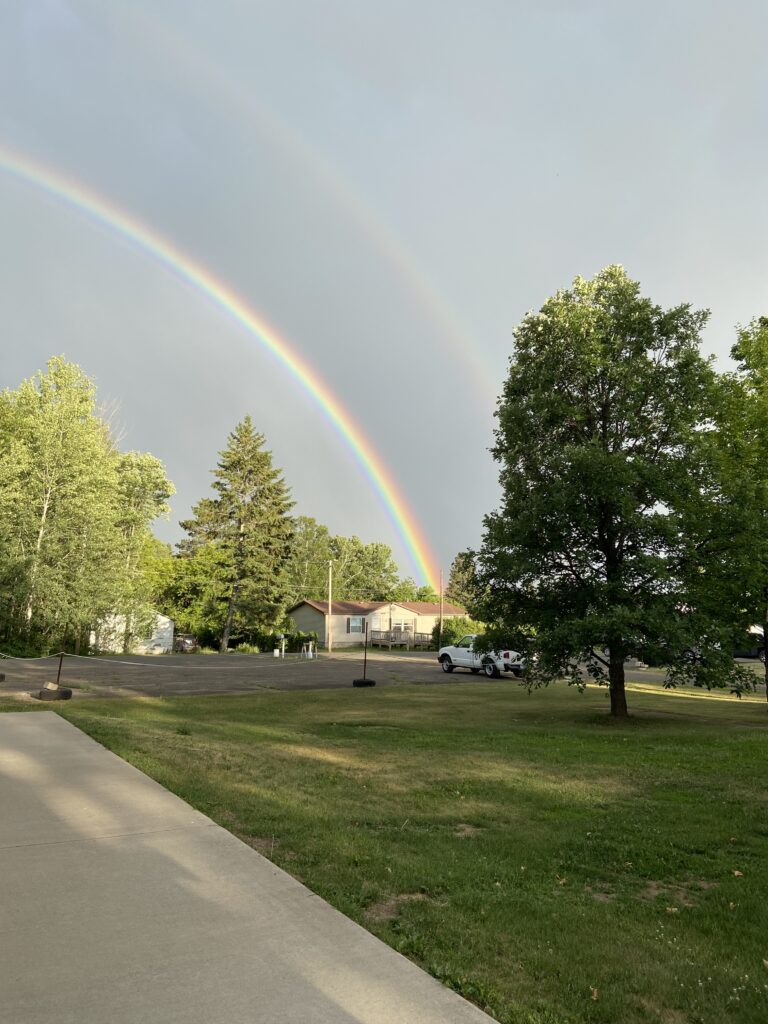 my picture of half a rainbow